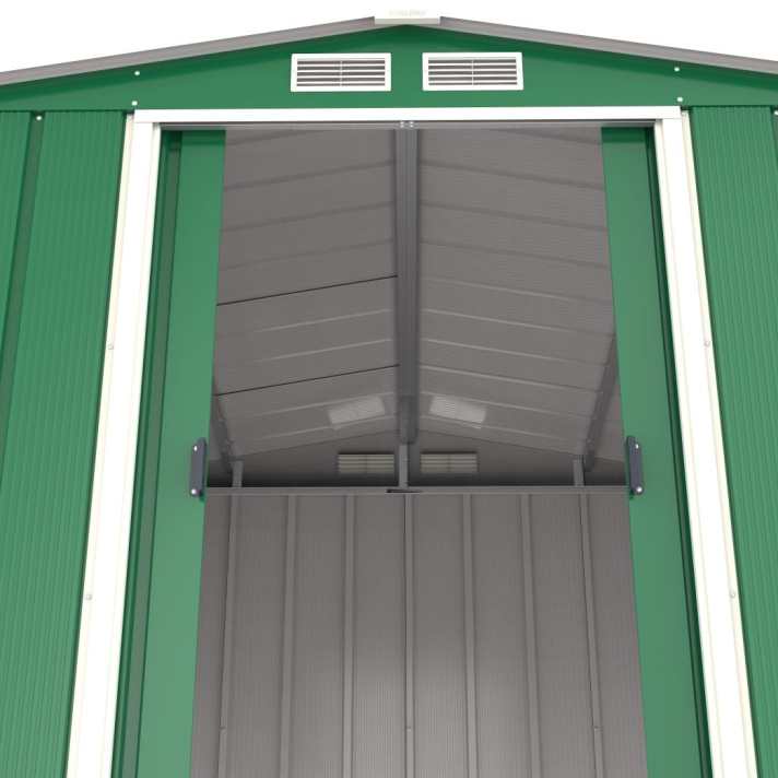 8x8 ECO Steel Shed Green - CoolaLiving.ie - %image_id%