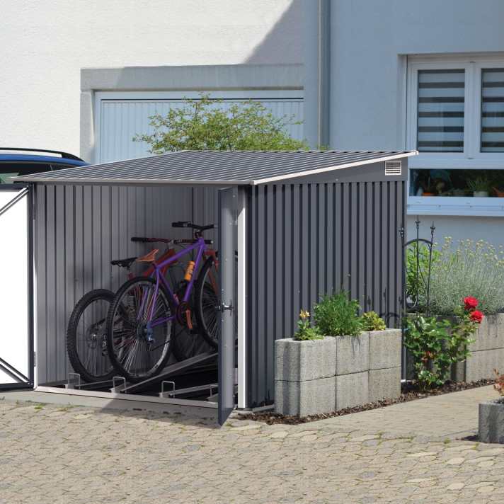 6x6 metal bike shed - CoolaLiving.ie - %image_id%