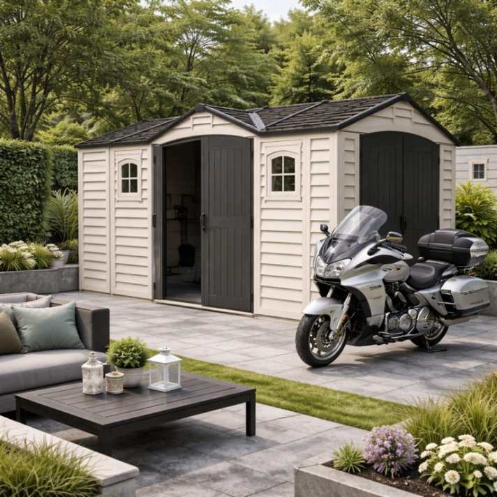 15x8 Apex Pro Plus Vinyl Shed - CoolaLiving.ie - %image_id%