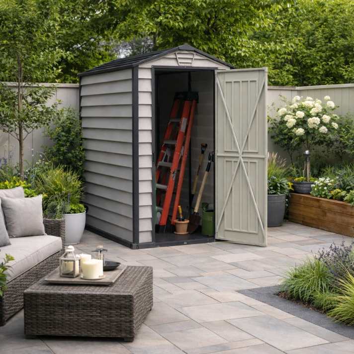 Duramax EverMore 4×6 Vinyl Garden Shed - CoolaLiving.ie - %image_id%