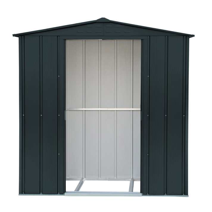 6x4 TOP Steel Shed Grey - CoolaLiving.ie - %image_id%