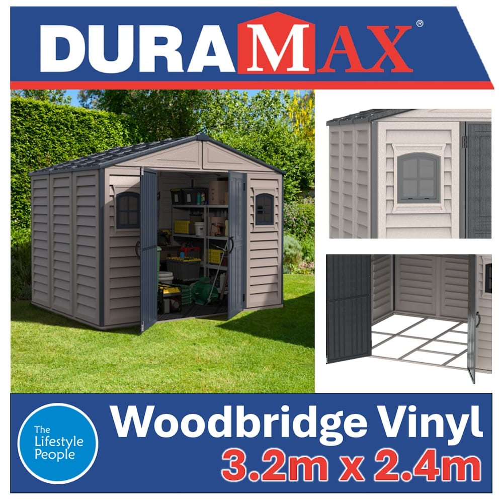 Duramax WoodBridge Plus II 10.5x8 Shed - CoolaLiving.ie - %image_id%