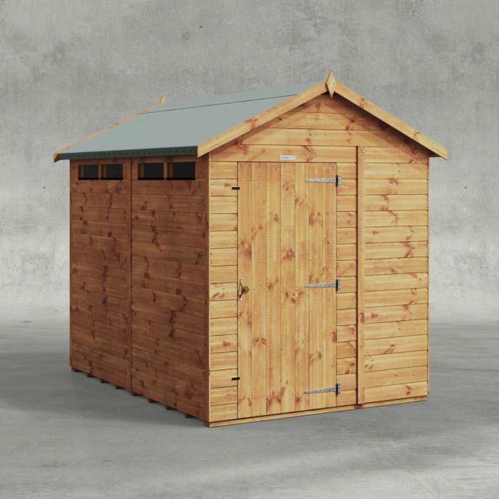 8x6 security timber garden shed - CoolaLiving.ie - %image_id%