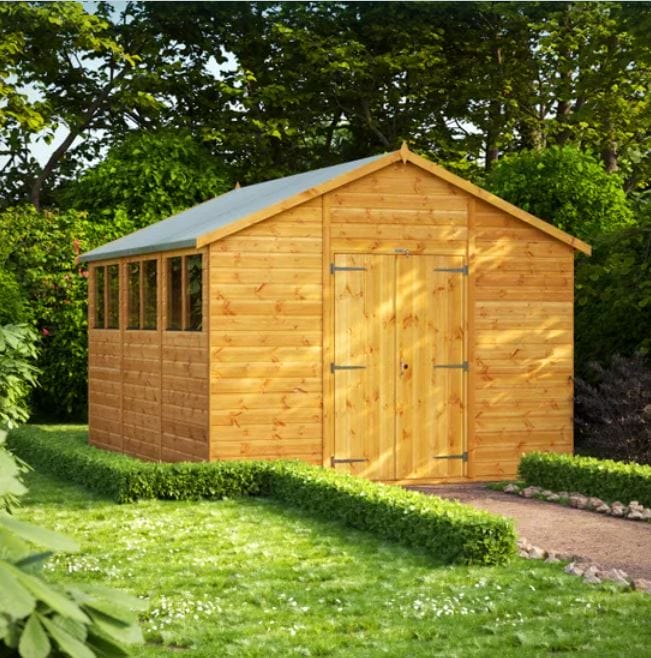 12×10 timber apex garden shed - CoolaLiving.ie - %image_id%