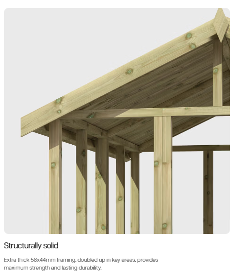 12x8 Premium Apex Potting Shed Combi - CoolaLiving.ie - %image_id%