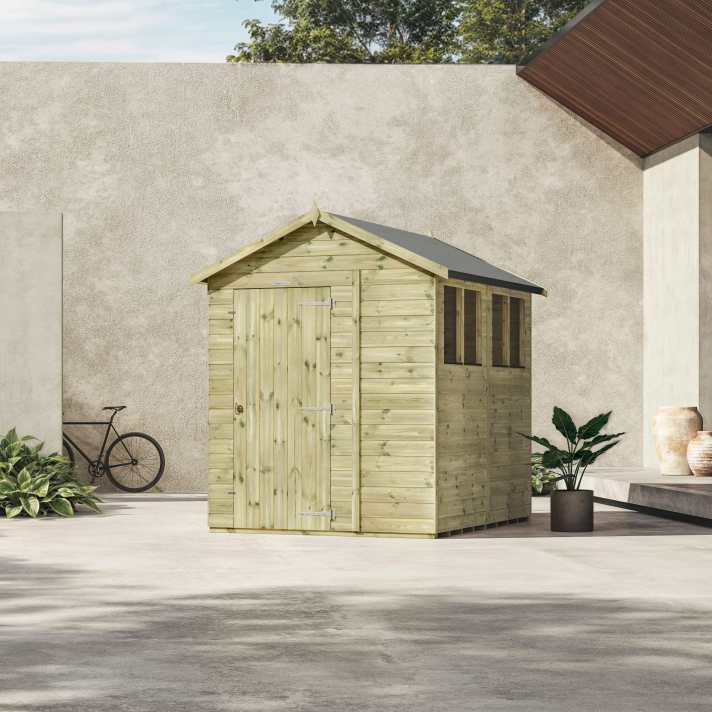 8×6 Premium Timber Apex Garden Shed - CoolaLiving.ie - %image_id%