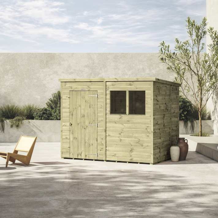8x6 premium timber pent shed - CoolaLiving.ie - %image_id%