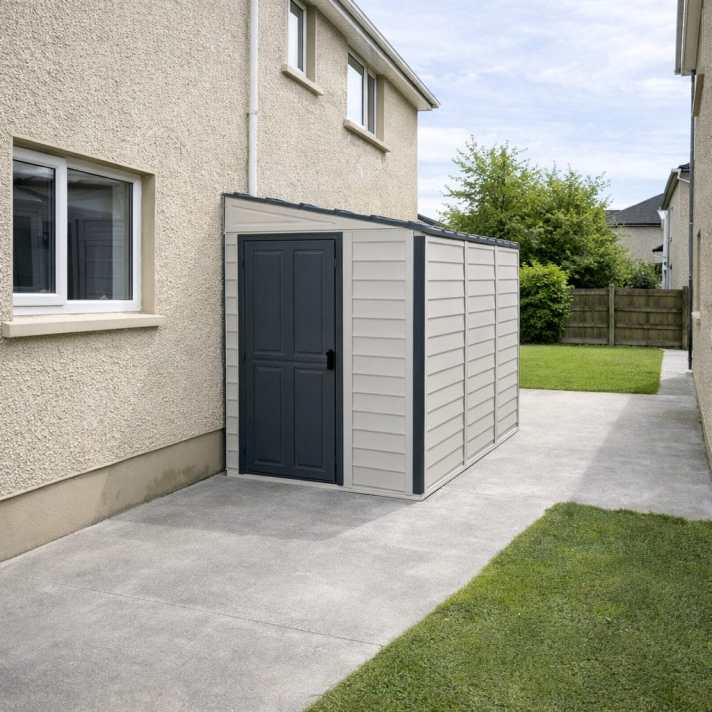 SideMate 4×10 Vinyl Garden Shed - CoolaLiving.ie - %image_id%