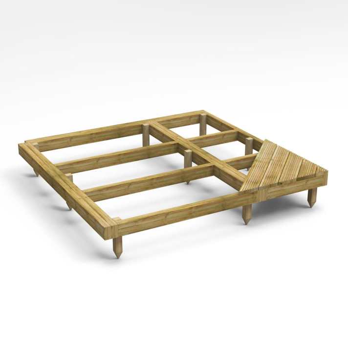 UC4 Timber Base for a 6X6 Corner Garden Shed - CoolaLiving.ie - %image_id%