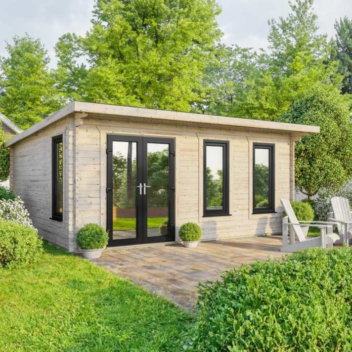 20×18 44mm Pent Log Cabin - CoolaLiving.ie - %image_id%