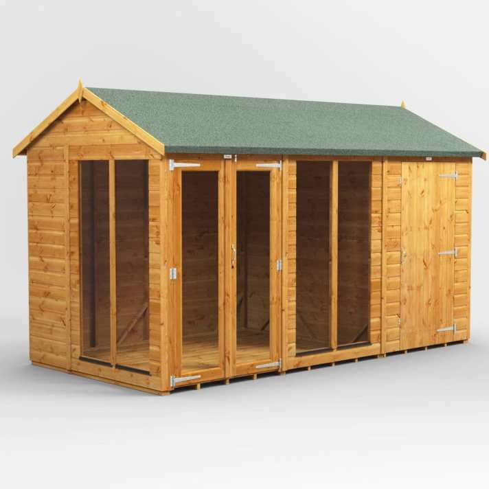 12x6 deluxe timber summerhouse with shed - CoolaLiving.ie - %image_id%