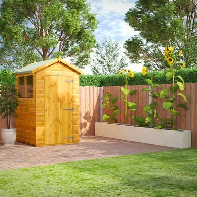 4×4 deluxe timber apex shed - CoolaLiving.ie - %image_id%