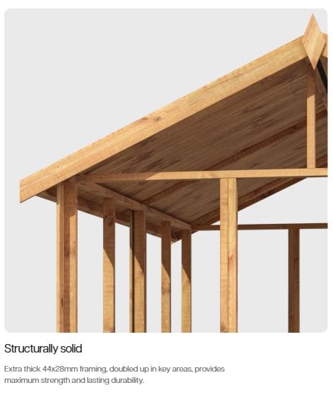 12x6 deluxe potting shed with store - CoolaLiving.ie - %image_id%