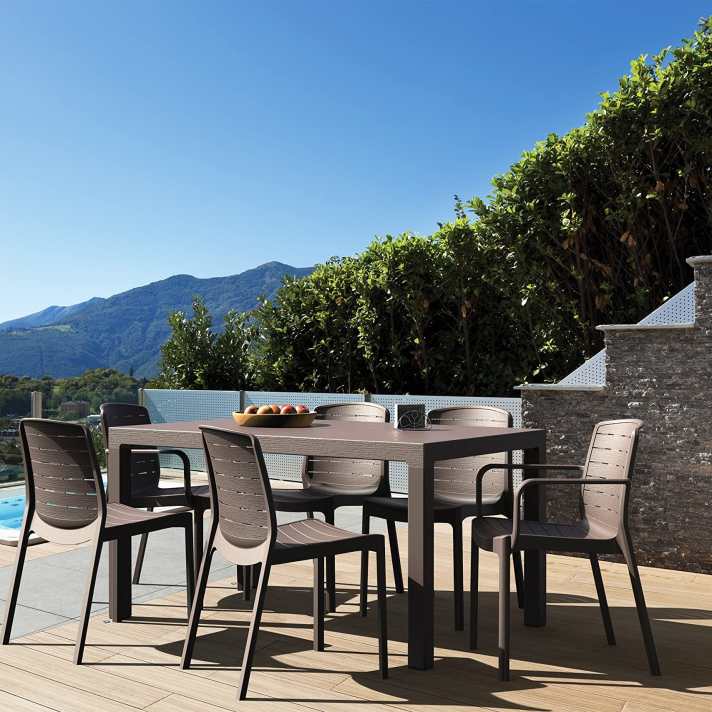 Cedargrain 6 Seater Table Grey - CoolaLiving.ie - %image_id%