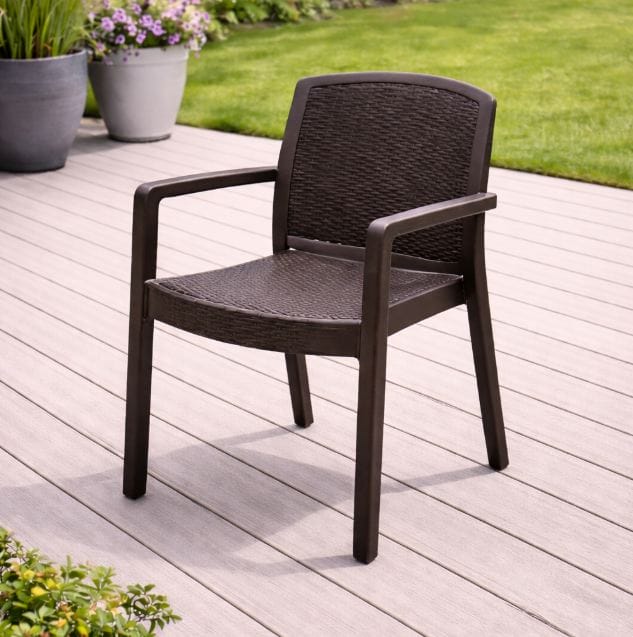 CedarRattan Garden Chair Brown - CoolaLiving.ie - %image_id%