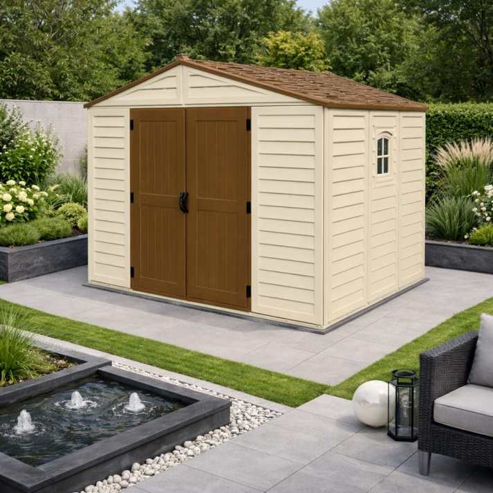 10×8 Duramax WoodBridge Plus Vinyl Shed - CoolaLiving.ie - %image_id%