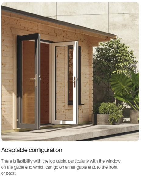 12x8 44mm log cabin - CoolaLiving.ie - %image_id%