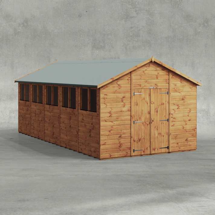 20x10 timber workshop shed - CoolaLiving.ie - %image_id%