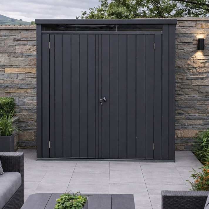 Palladium 5x2 Metal Garden Shed Cabinet - CoolaLiving.ie - %image_id%
