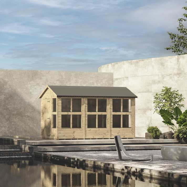 12x8 Premium Apex Potting Shed Combi - CoolaLiving.ie - %image_id%