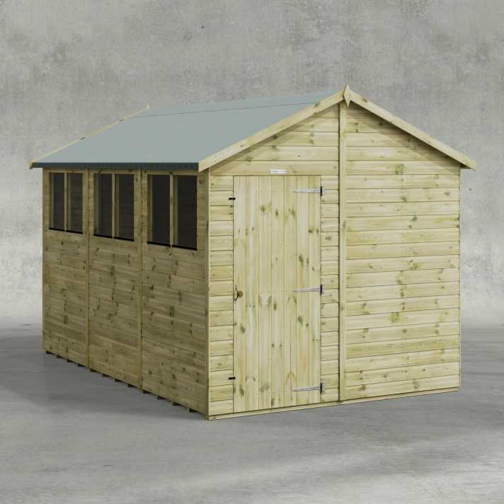 12x8 Premium Apex Combi Shed - CoolaLiving.ie - %image_id%