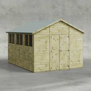 12x10 Premium Apex Garden Shed - CoolaLiving.ie - %image_id%