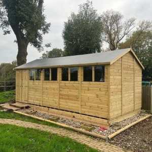 20x10 premium timber apex workshop shed - CoolaLiving.ie - %image_id%