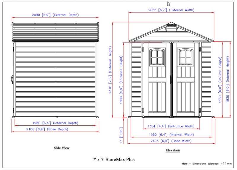 7x7 Storemax Plus Vinyl Shed - CoolaLiving.ie - %image_id%