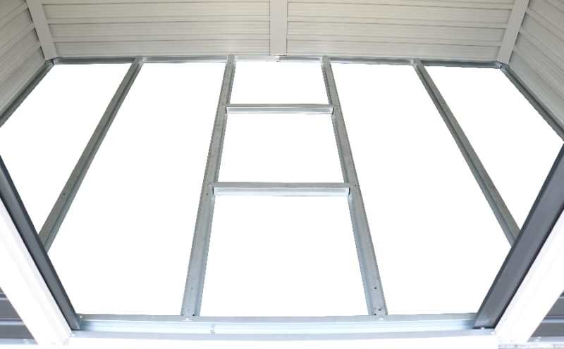 Alpine 8x6 Grey Steel Shed - CoolaLiving.ie - %image_id%