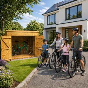 6x4 timber bike shed - CoolaLiving.ie - %image_id%