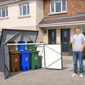 Duramax 7×3 Wheelie Bin Shed - CoolaLiving.ie - %image_id%