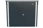 5×3 Steel 2 WheelieBin Shed Grey - CoolaLiving.ie - %image_id%