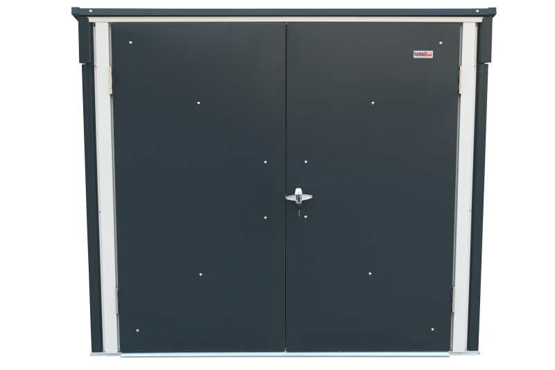 5×3 Steel 2 WheelieBin Shed Grey - CoolaLiving.ie - %image_id%