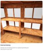 Deluxe Timber Apex potting shed - CoolaLiving.ie - %image_id%