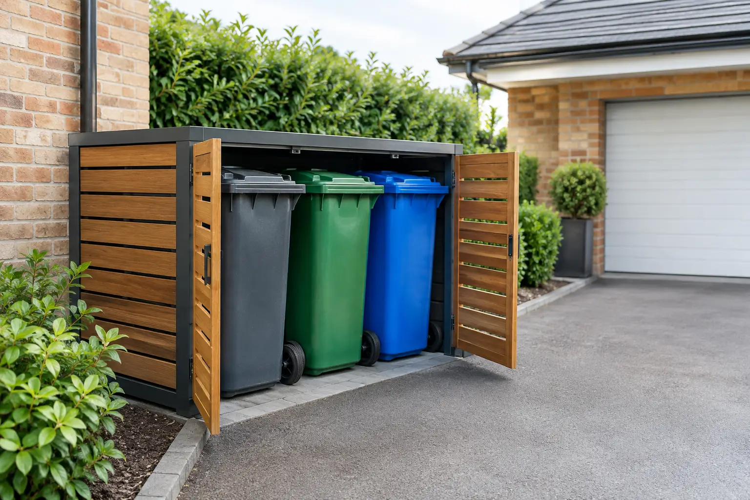 10 Wheelie Bin Storage Ideas for Tidy Drives